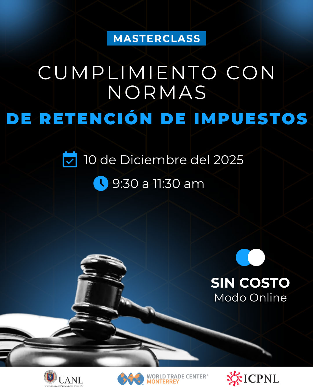 Masterclass Cumplimiento con Normas de Retención de Impuestos