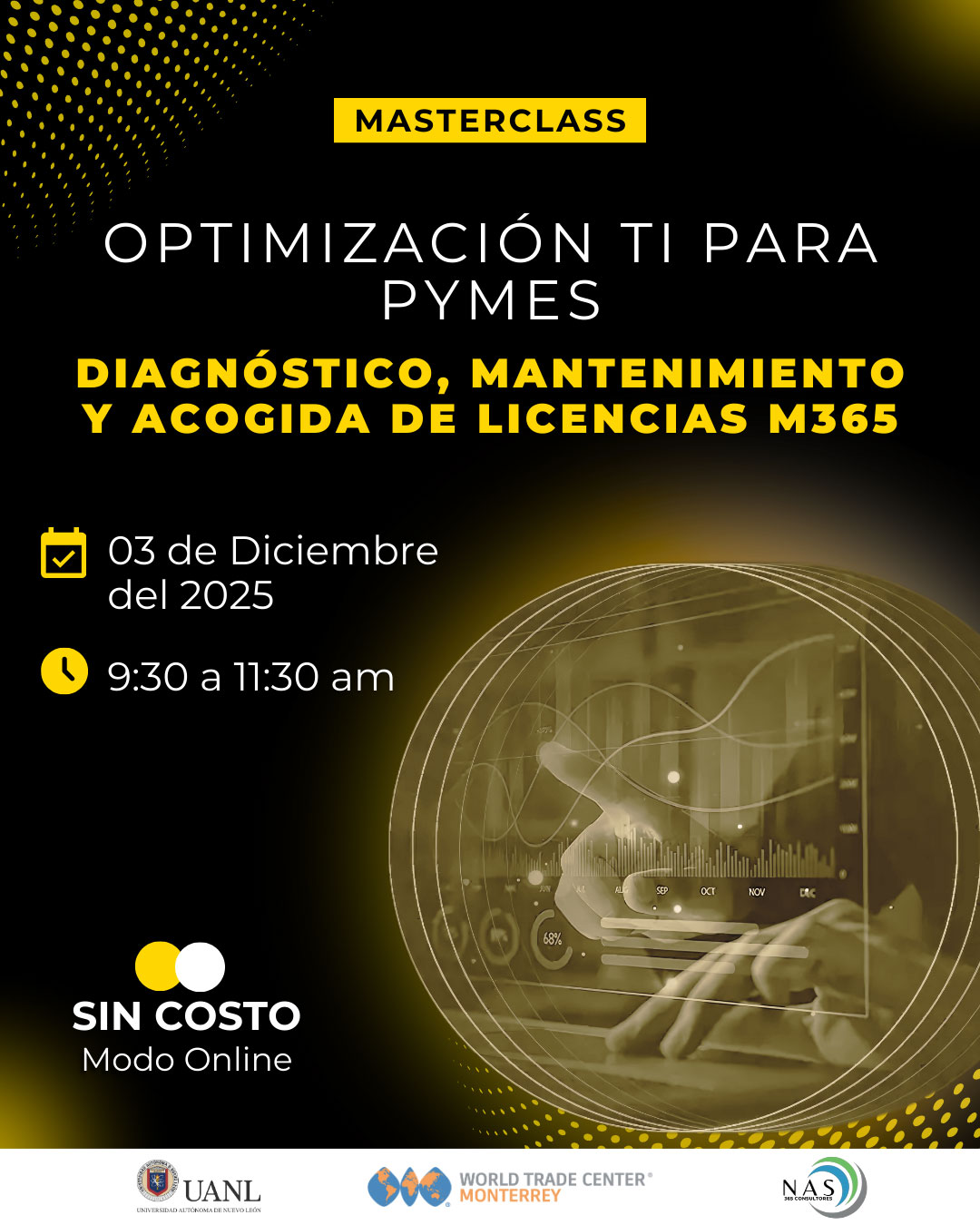 Masterclass: Optimización TI para PYMES – Diagnóstico, mantenimiento y licencias Microsoft 365 Masterclass: Optimización TI para PYMES – Diagnóstico, mantenimiento y licencias Microsoft 365