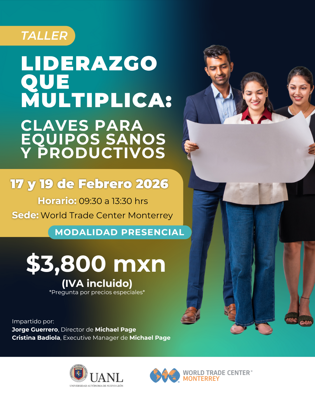 Taller | Liderazgo que Multiplica: Claves para equipos sanos y productivos